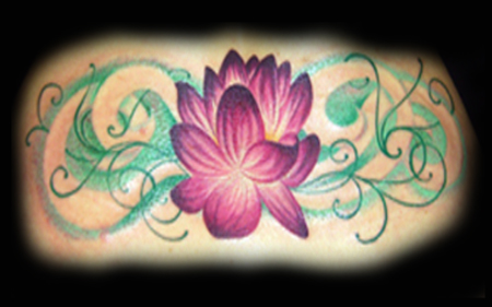 Looking for unique  Tattoos? Cris's Lotus Flower Tattoo