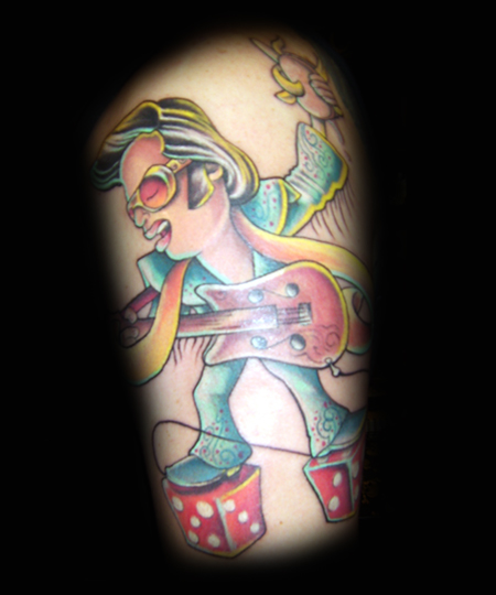 Tattoos - Original Art tattoos - Canuck's Elvis Tattoo