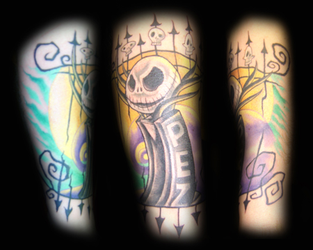 George's Nightmare Before Christmas Jack Pez Tattoo