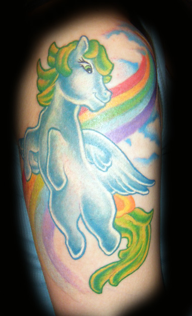 Looking for unique  Tattoos? Jenn's My little Pony Tattoo Sleeve