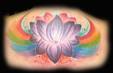 Looking for unique  Tattoos? Calgary Rainbow Lotus