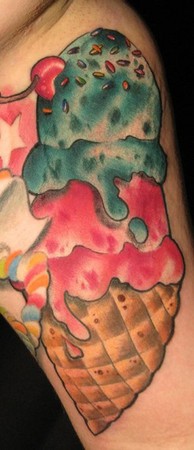 Looking for unique  Tattoos? Heather's Birthday Ice Cream Tattoo