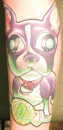 Looking for unique  Tattoos? Cutie Boston Terrier