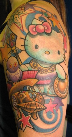 Looking for unique  Tattoos? Athena Hello Kitty