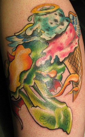 Looking for unique  Tattoos? Brocolli vs Ice cream