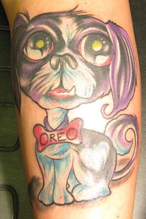 Looking for unique  Tattoos? Oreo the Dog