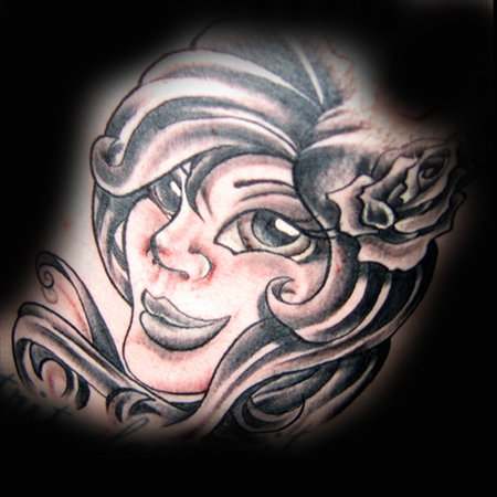 Looking for unique  Tattoos? Wes's Mexican Chica Tattoo