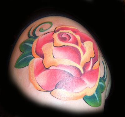 Tattoos Traditional Old School tattoos Baltimore Rose Tattoo