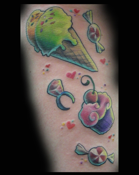 Looking for unique  Tattoos? Ice Cream Candy Oh My Tattoo