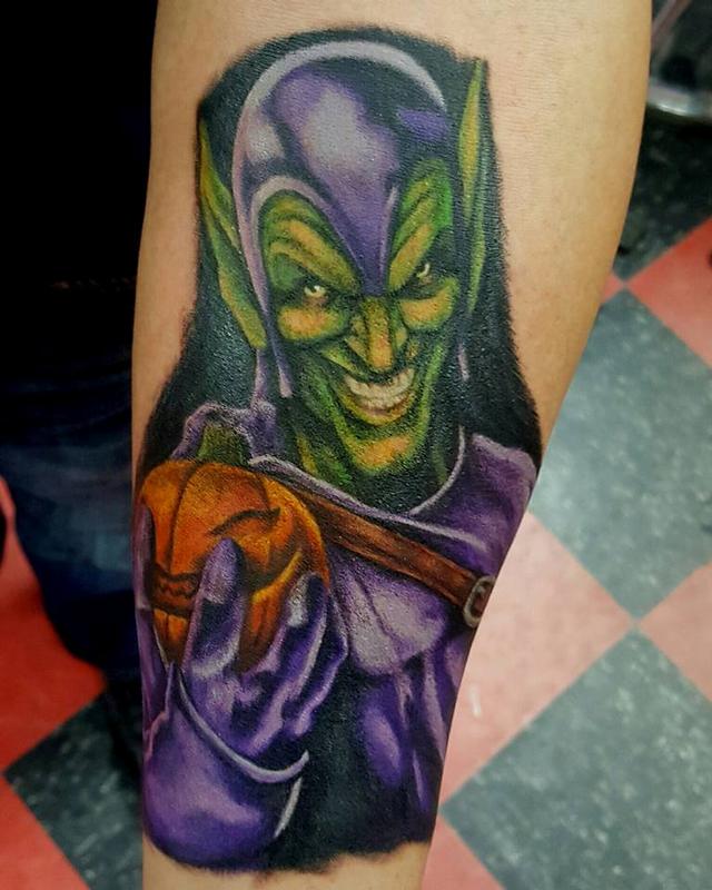 Green Goblin Tattoo by Jesse Neumann TattooNOW