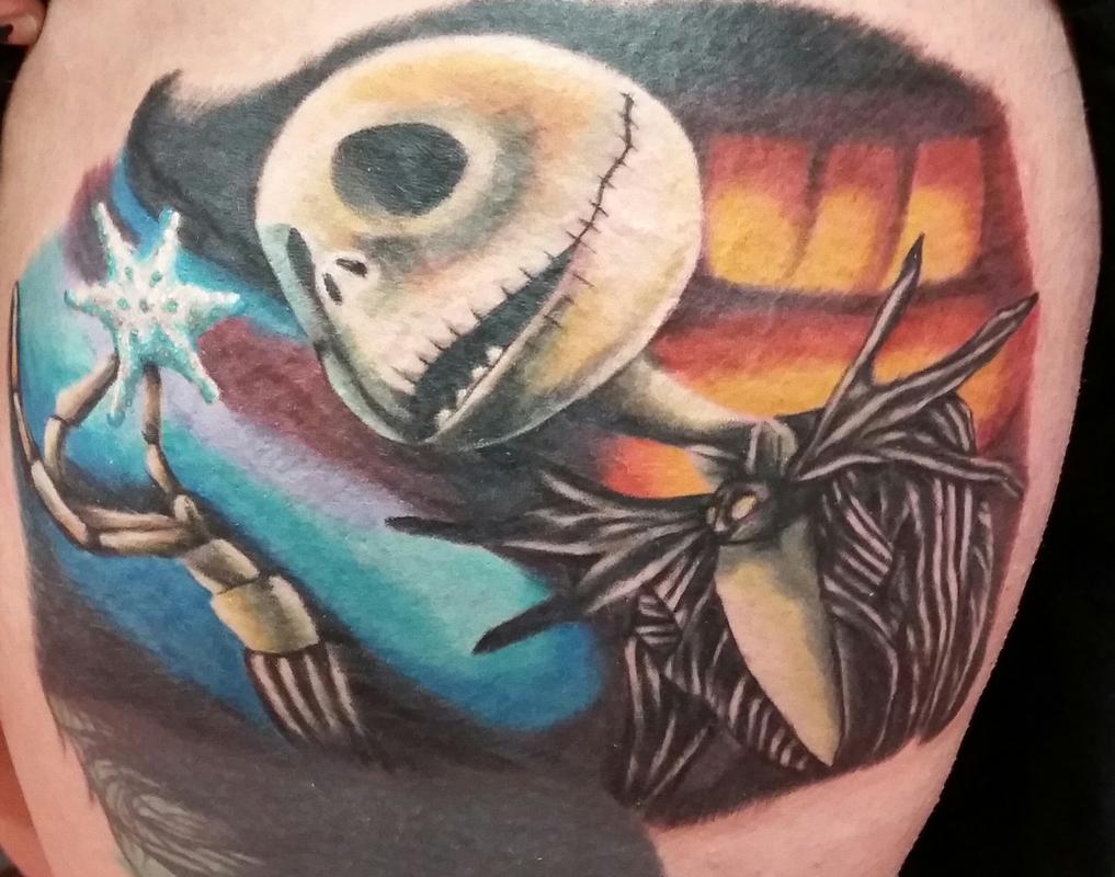Jack Skellington tattoo by Jesse Neumann TattooNOW