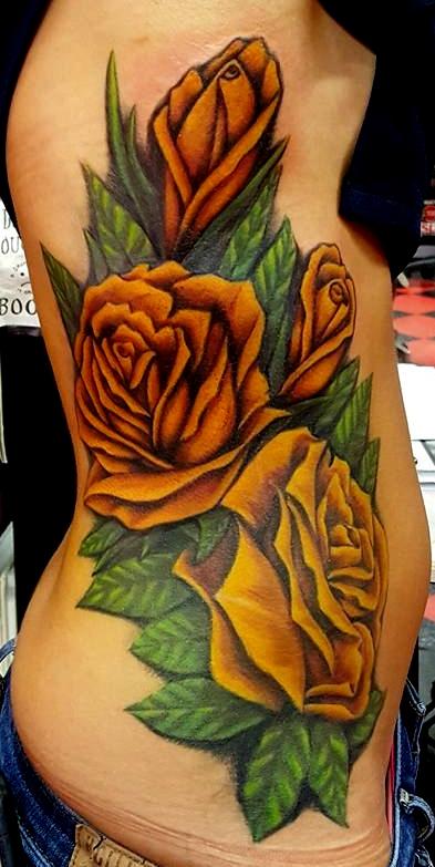Tattoos - Yellow Roses Tattoo - 133225
