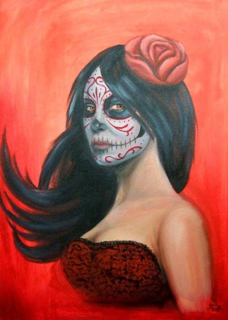 Tattoos - Day of the Dead on Red - 91671