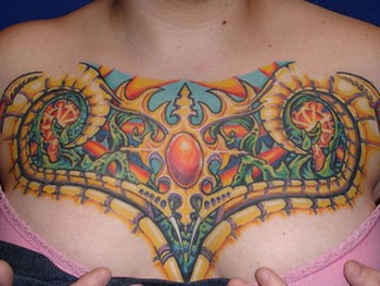 Tattoos - Trevor Wilson - bio chest piece