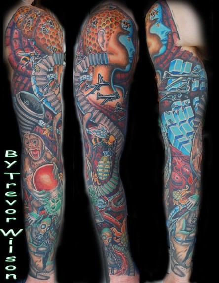 Keyword Galleries Color Tattoos New School Tattoos BioOrganic Tattoos