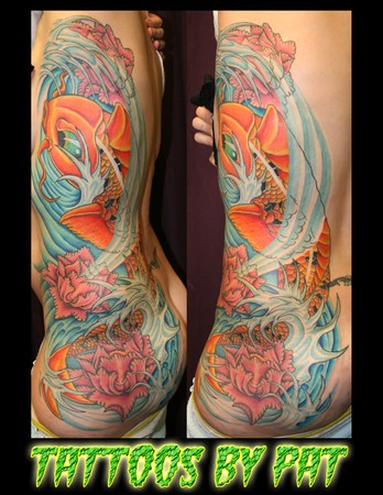 Tattoos - Pat Patterson - new school koi