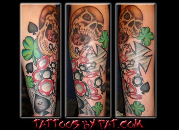 Tatto Studios on Lucky 7 Tattoo Studio   Tattoos   Color   Skull Poker