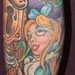 tattoo galleries/ - alice in wonderland leg sleeve  - 37082