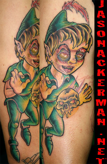 Tattoos - Cartoon tattoos - the pan... dead peter pan