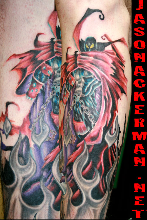 spawn tattoo by jason ackerman tattoonow spawn tattoo by jason ackerman tattoonow