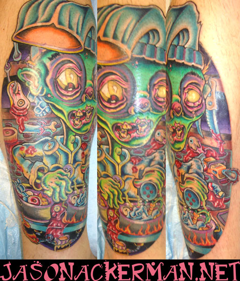zombie tattoo. Evil Zombie tattoos,