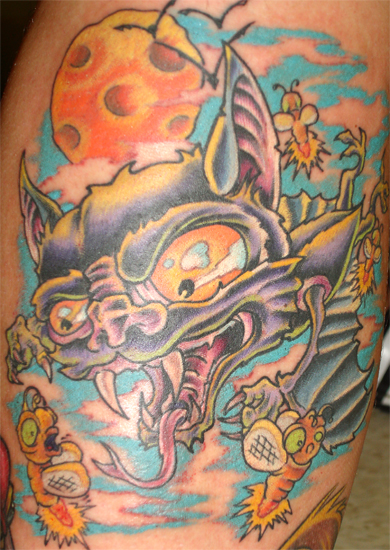 Tattoos - Oddities tattoos - BAT TAT