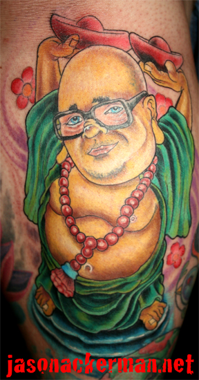 Jason Ackerman buddha as buddha tattoo