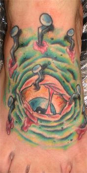 Tattoos - Skin Rips tattoos - watching your step