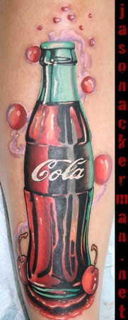 Jason Ackerman - cherry cola tattoo