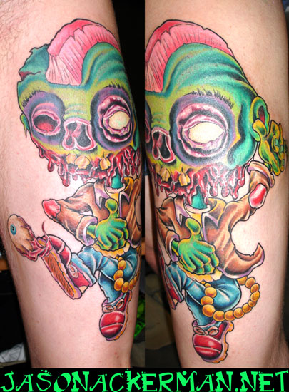 Tattoos Tattoos Cartoon punk rock zombie