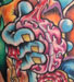 tattoo galleries/ - BRAINY BLUE ZOMBIE!!! - 19978
