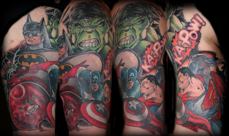 Tattoos - DC vs Marvel - 60136