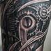 tattoo galleries/ - Bio-Mechanical Black and Grey Tattoo