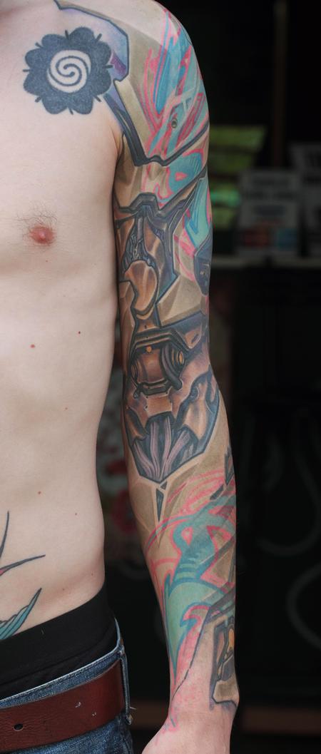 Tattoos - Bio Mech Sleeve - 79016