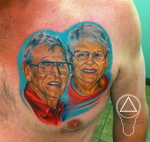 Brittan London Reese - Australian Memorial Color Portrait Tattoos