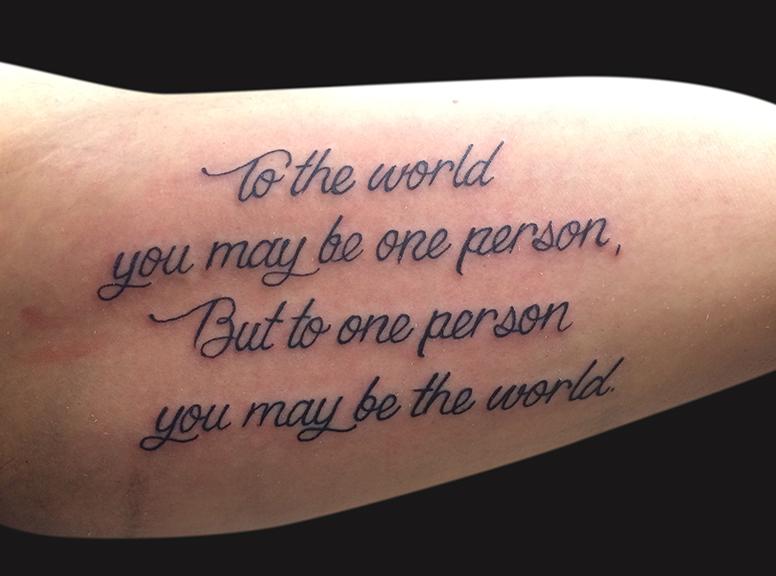 you may be the world tattoo by spencer caligiuri tattoonow you may be the world tattoo by spencer caligiuri tattoonow