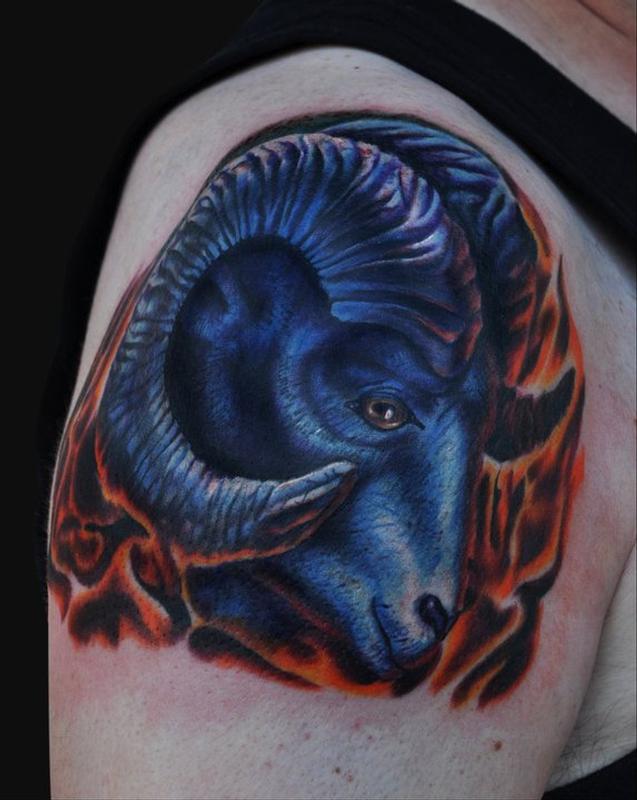 Rams Head Tattoo