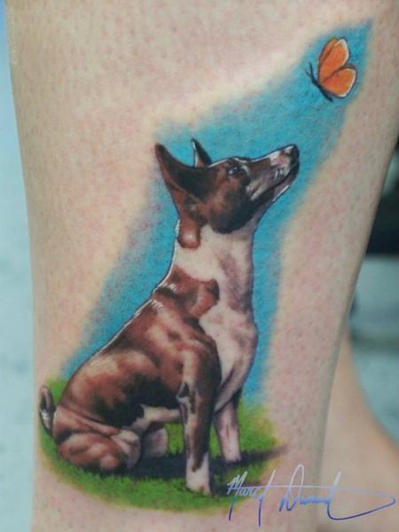 Tattoos - Dog and Butterfly - 60346