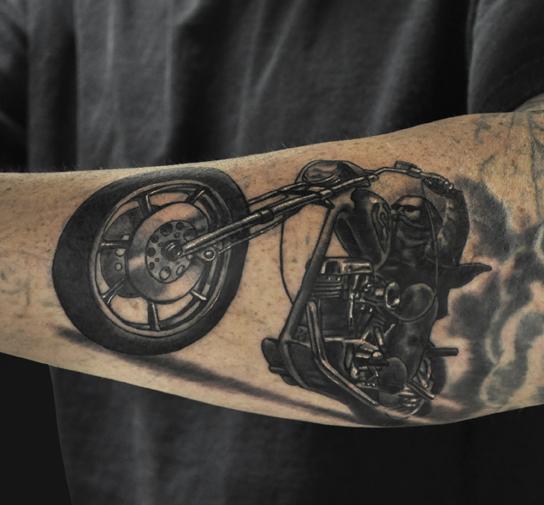 Tattoos Jamie Parker Biker Tattoo click to view large image