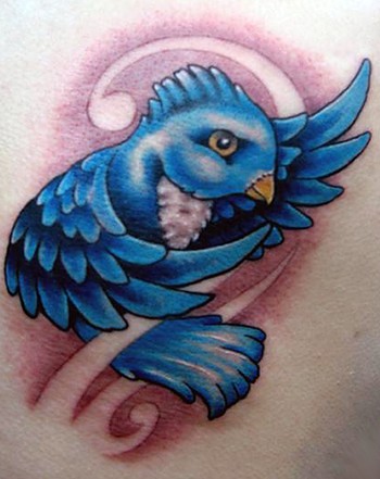 Tattoos Tattoos New School Blue Bird Tattoo