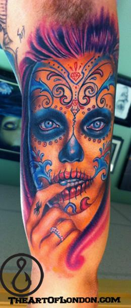 day of the dead skull tattoos. Skull Tattoos,