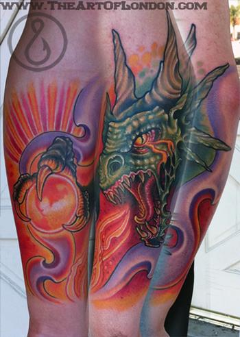 Gnar Dragon Beast Tattoo Tattoo Design Thumbnail