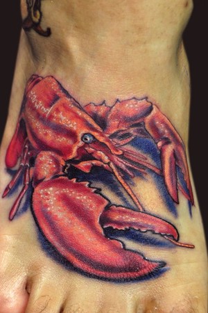 Katelyn Crane - Lobster Tattoo