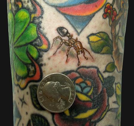 Katelyn Crane - Ant tattoo