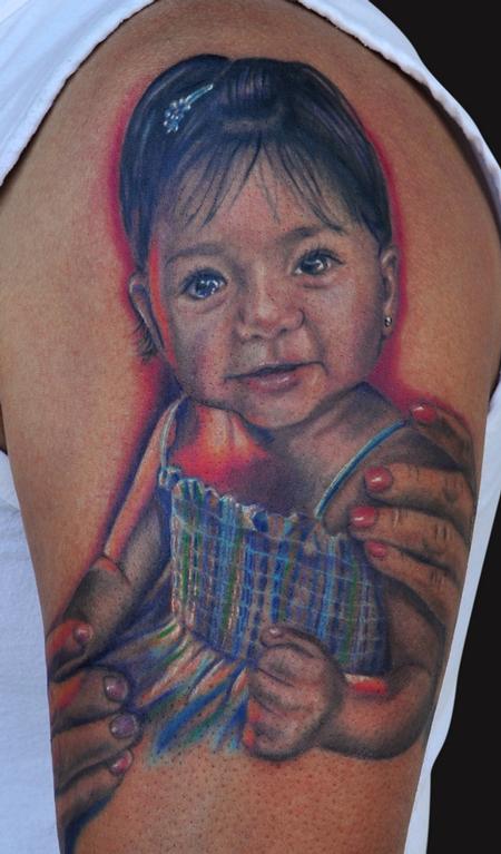 Tattoos Tattoos Dark Skin Baby Portrait Tattoo