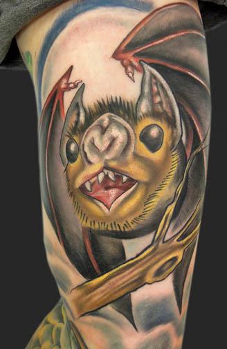 Katelyn Crane - Vampire bat tattoo