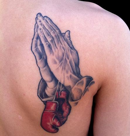 praying hands u0026 boxing gloves by marc durrant tattoonow praying hands u0026 boxing gloves by marc durrant tattoonow
