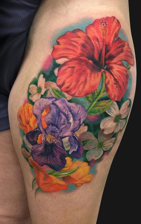 Tattoos - Flower Bouquet Tattoo - 99577