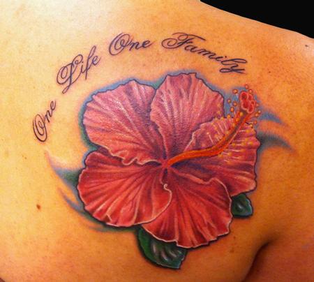 Tattoos - Hibiscus - 67405