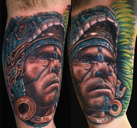 Tattoos - Mayan Warrior Tattoo - 102124